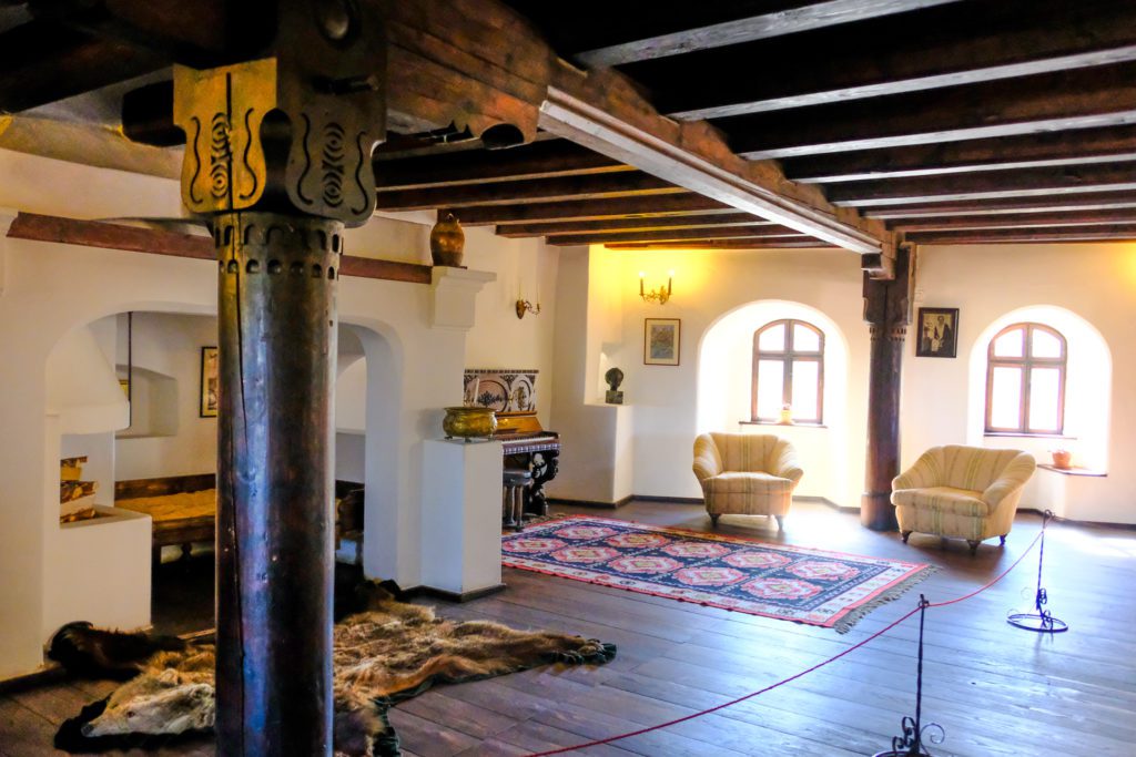 The interior of Bran Castle.