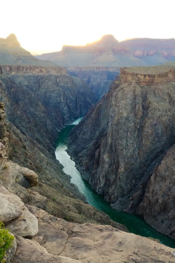 Colorado River. Backpacking rim to rim at Grand Canyon National Park