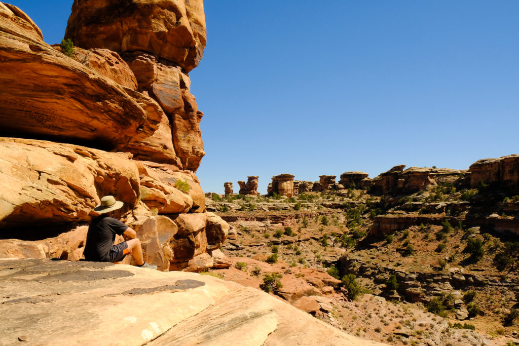 Day hiking in Canyonlands National Park