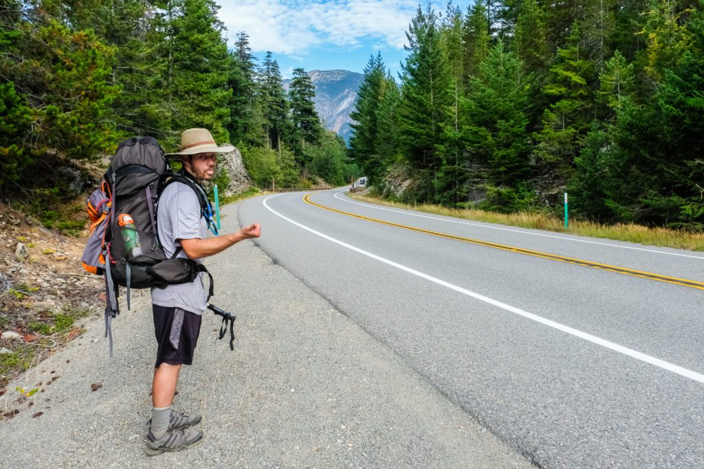 Hitchhiking in Cascades National Park