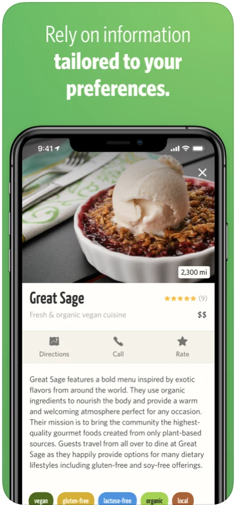 Travel Apps for Vegans vanilla bean