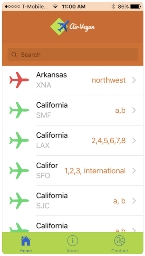 Travel Apps for Vegans air vegan