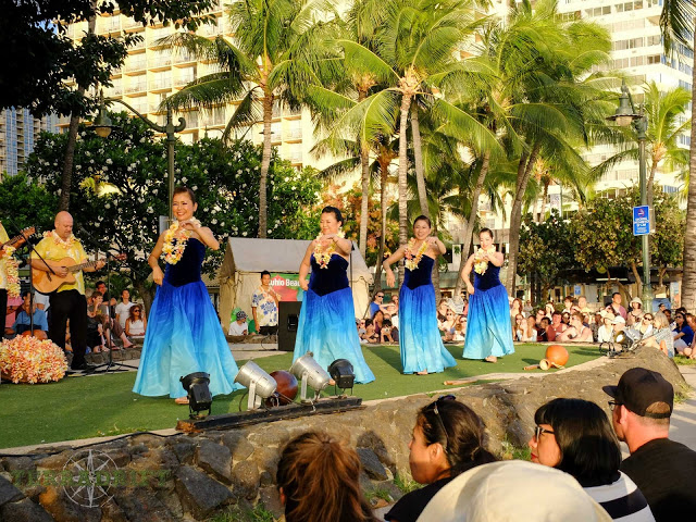 Free hula shows happen several times a week in Waikiki
