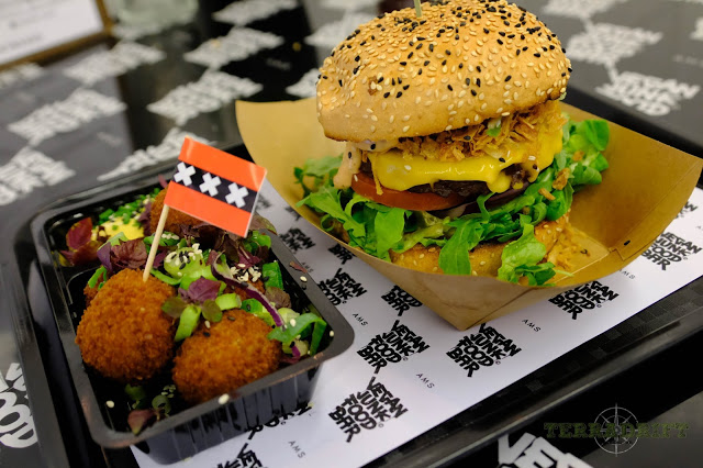  Bitterballen and burger from The Vegan Food Bar