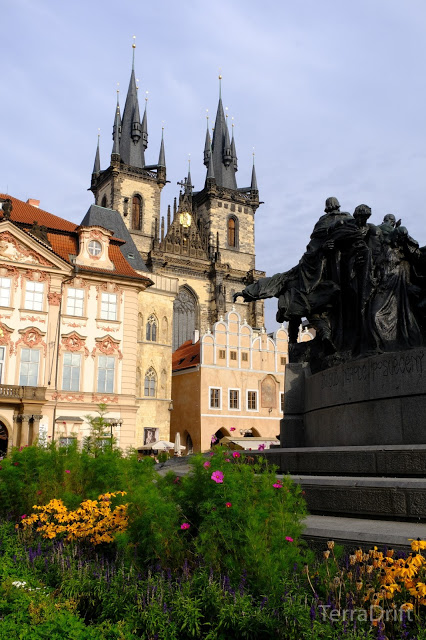 Gothic churches and ornate architecture abound in Old Town Square (so do tourists)