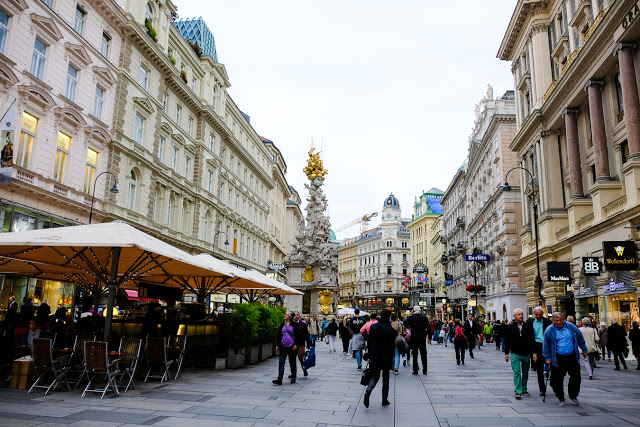 Stroll the streets in and along the Ringstrasse for shopping, dining, cafes, history, you name it