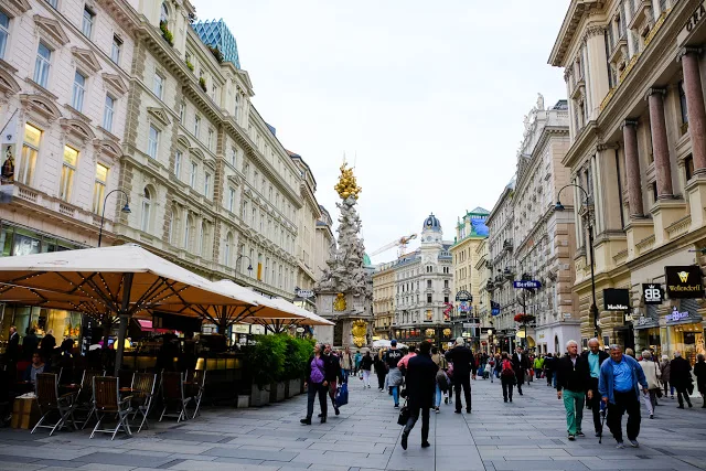 Stroll the streets in and along the Ringstrasse for shopping, dining, cafes, history, you name it