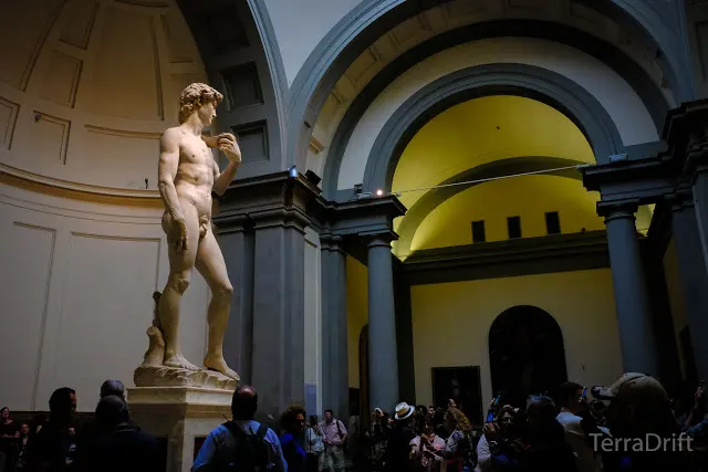 Michelangelo's David inspiring awe in Accademia Gallery visitors