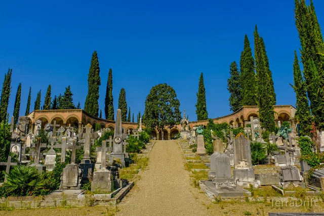 An old cemetery outside the city center