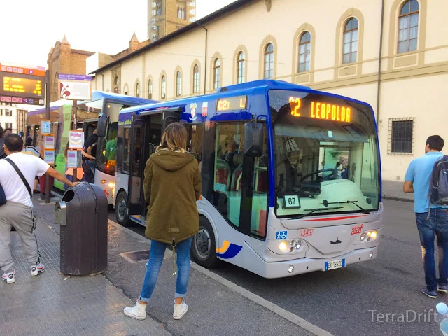 Look at this comically small bus in Florence, Italy
