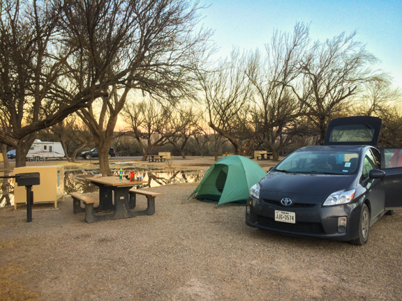 Rio Grande village campsite big bend