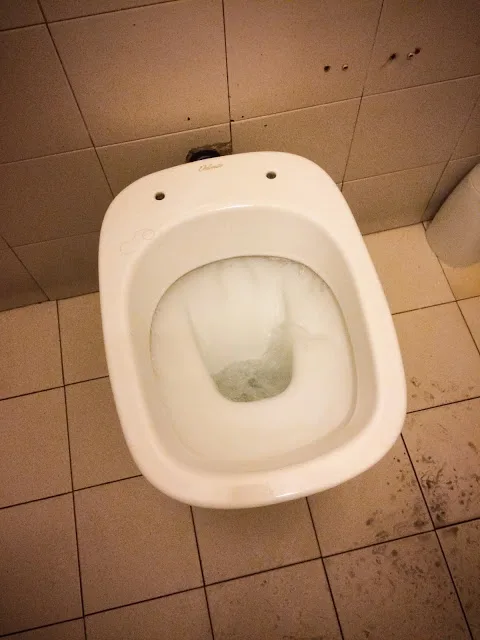 no seat toilet italy
