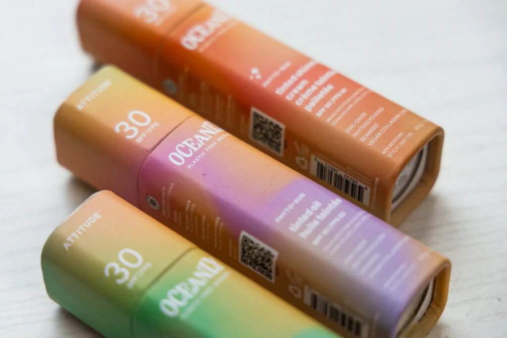 Attitude personal care reef safe sunscreen for face.