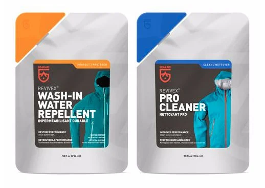 GEAR AID Revivex Down Care Kit for Jackets with Down Cleaner and Repair  Patches