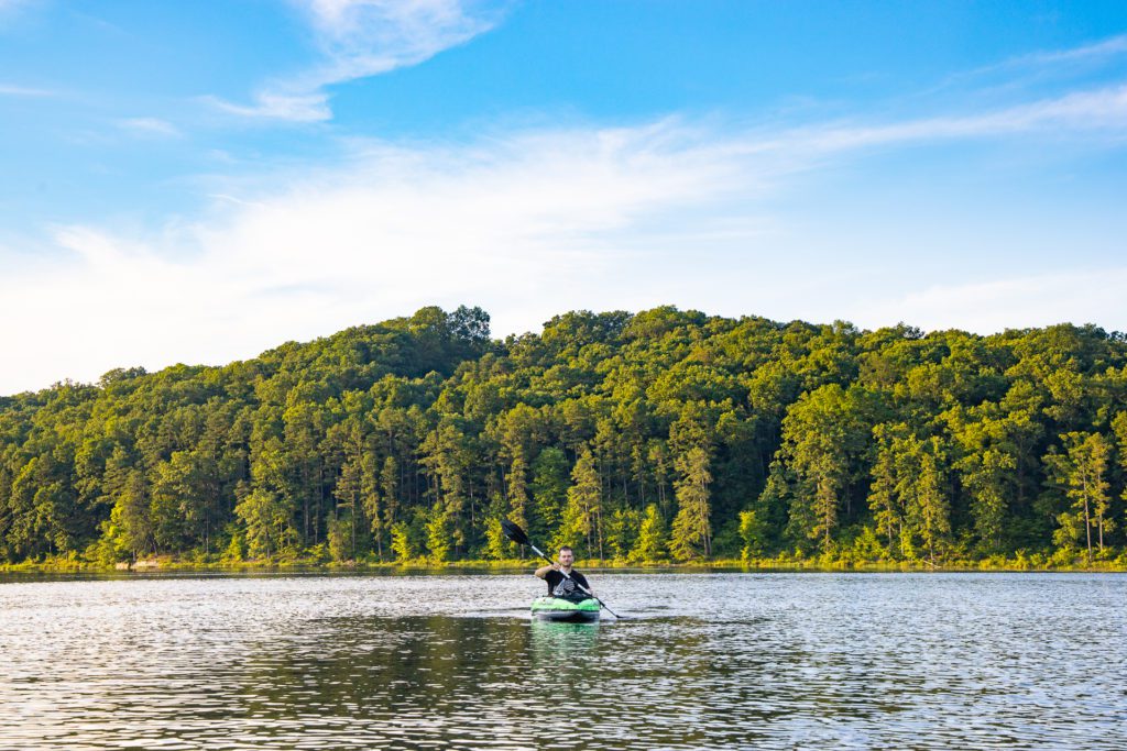 kayaking lake hope hocking hills ohio 