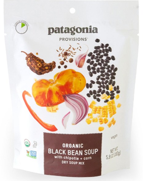 Patagonia Provisions backpacking meals: organic black bean soup