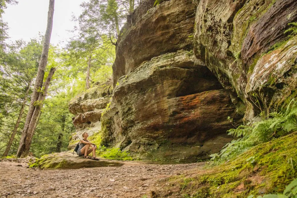 Late summer views of Rock House Trail in Hocking Hills, Ohio