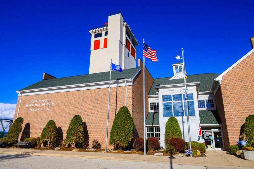 The exterior of the Door County Maritime Museum in Sturgeon Bay.