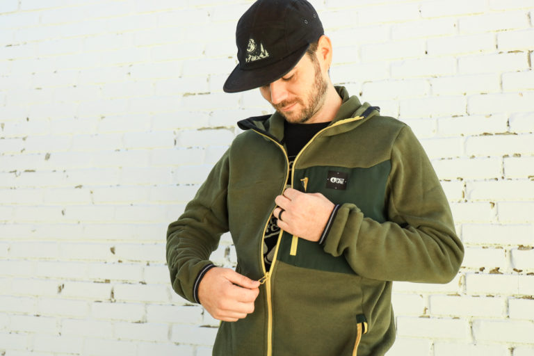 Picture organic clothing marco fleece jacket made out of recycled polyester.