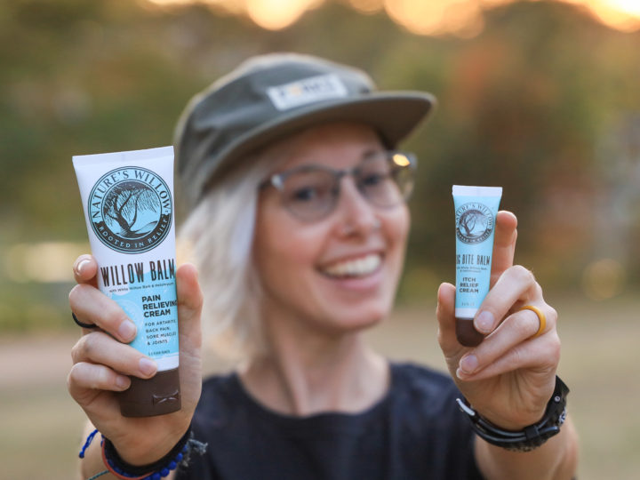 Nature's Willow Pain Relief Cream and Bug Bite Balm make great stocking stuffers for outdoor lovers