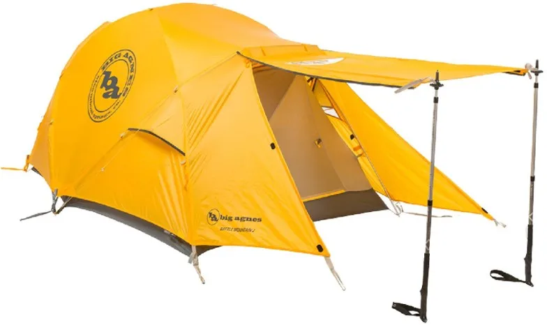 Tents for winter camping: The Big Agnes Battle Mountain 2-person winter backpacking tent