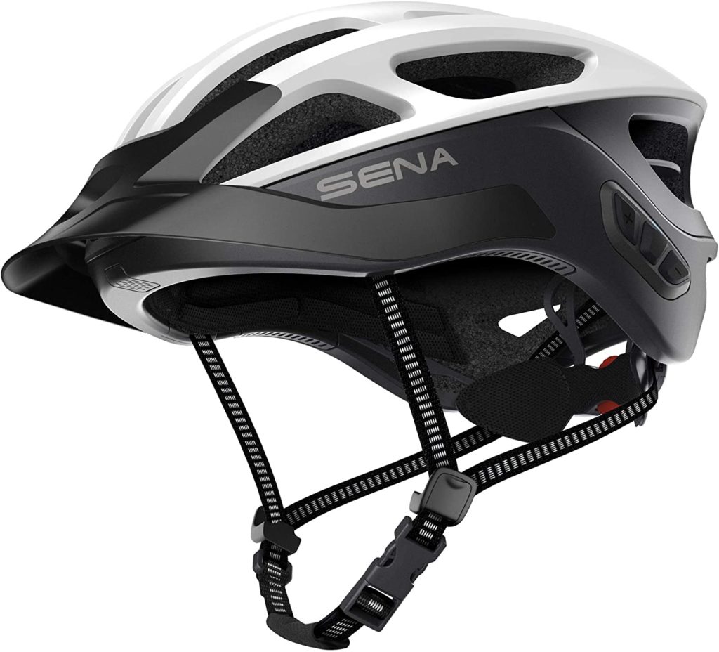 Sena R1 Evo Cycling Smart Helmet in white