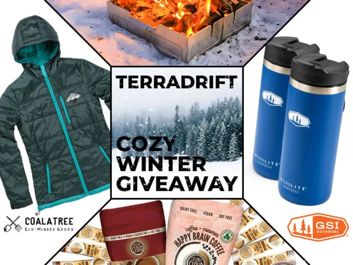Terradrift, Coalatree, Wolf and Grizzly, GSI Outdoors and Coconut Cloud giveaway ends Feb 29.