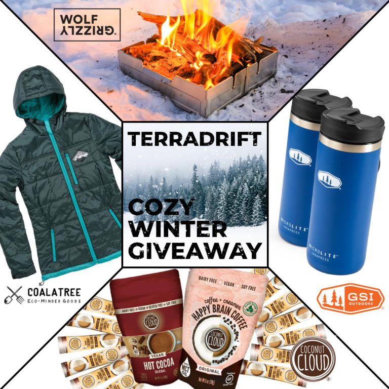Terradrift, Coalatree, Wolf and Grizzly, GSI Outdoors and Coconut Cloud giveaway ends Feb 29.