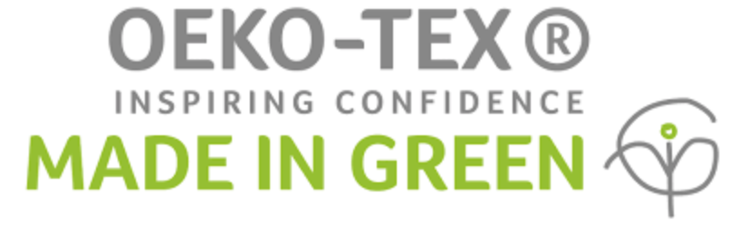 Sustainability Certifications: OEKO-TEX Logo.