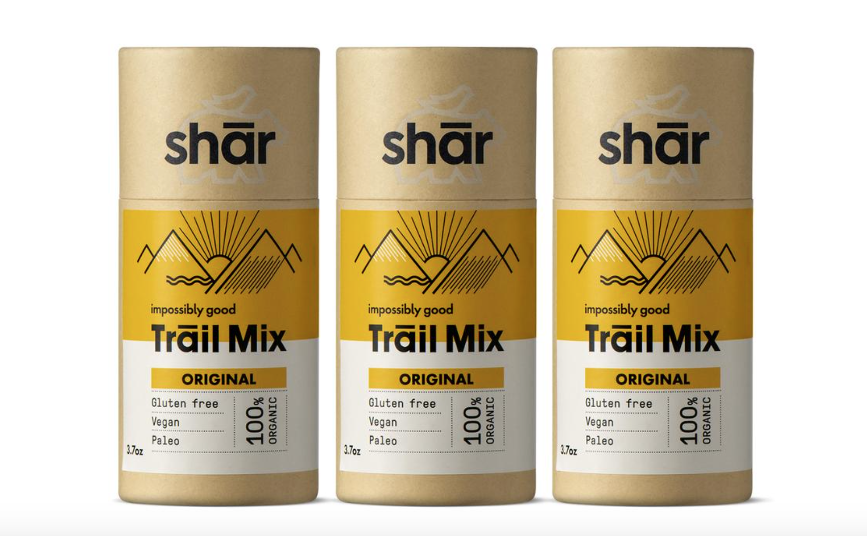 sustainable snacks in compostable packaging: Shar trail mix