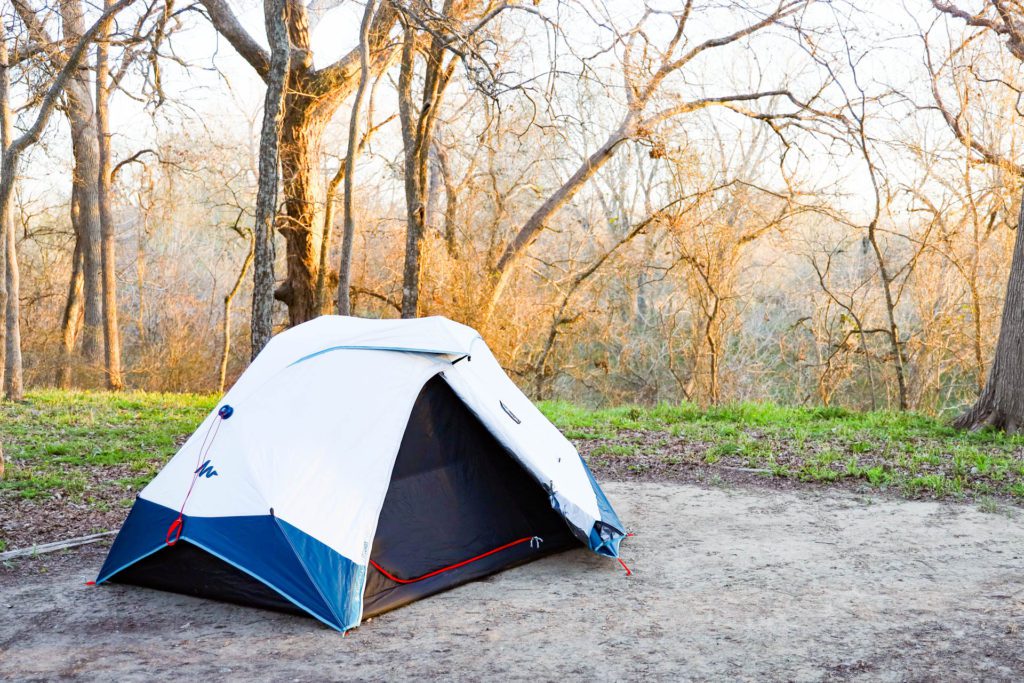 Decathlon 2 Second Easy Tent with fly open