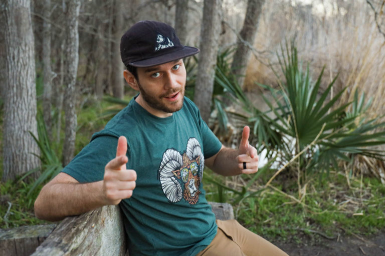 Josh sporting a Wild Tribute T-shirt