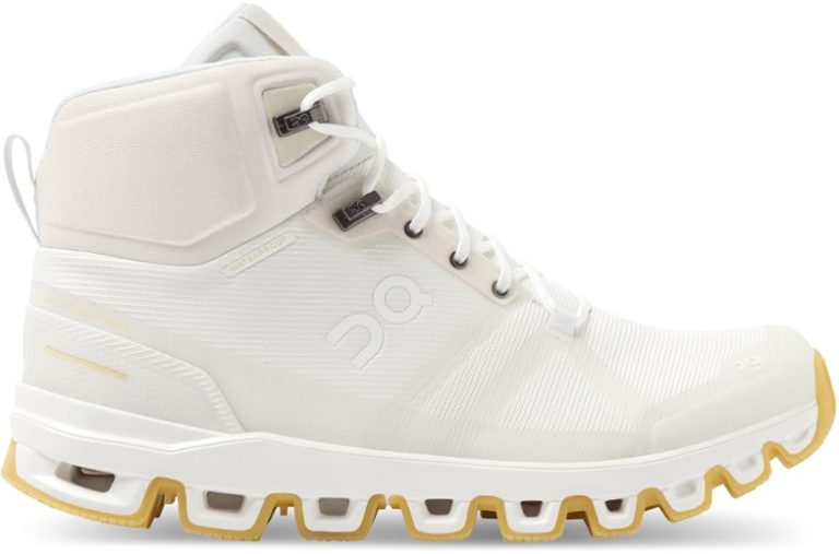 undyed outdoor gear: the white On Running Cloudrock Edge Raw