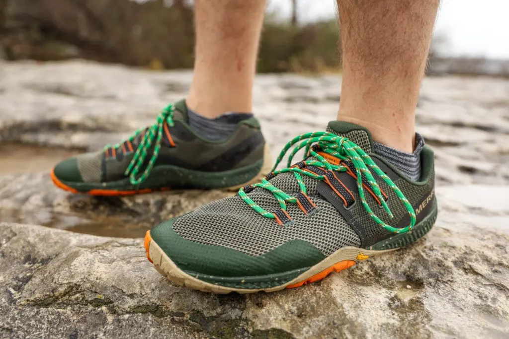 The men's Merrell Trail Glove 6.