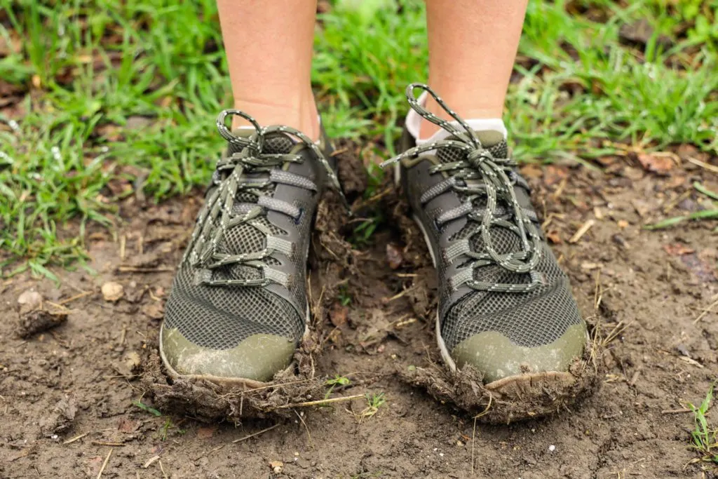 Testing the Merrell Trail Glove 6 on muddy trails.