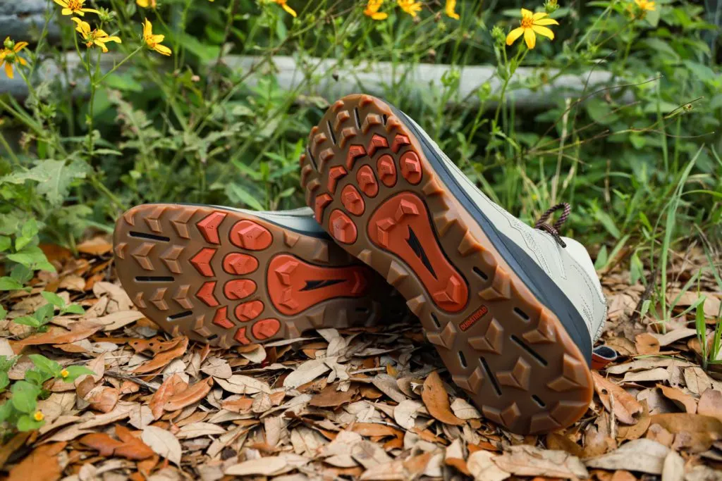 The Duratread soles on the Altra Lone Peak Hiker