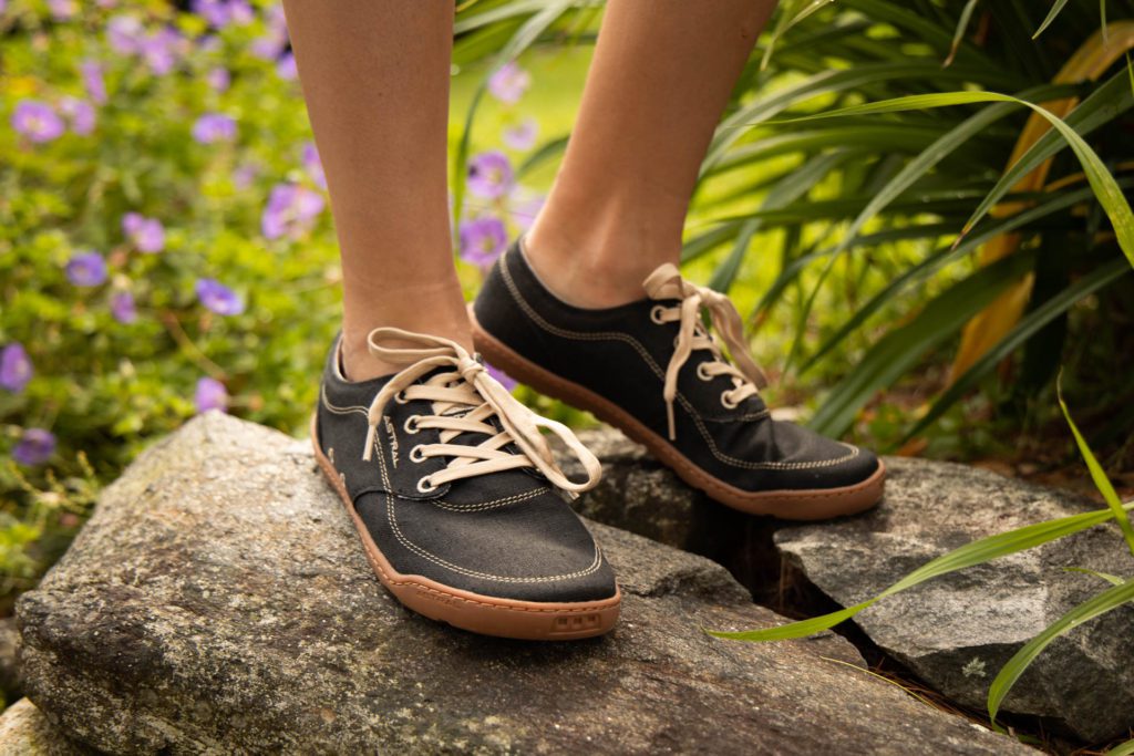 Astral Hemp Loyak Shoes in charcoal.
