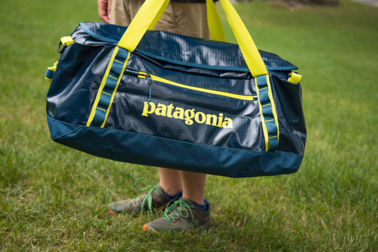Patagonia black hole duffel 55L.
