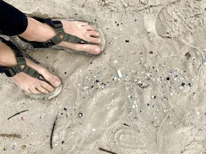 plastic free July: micro plastic on the beach