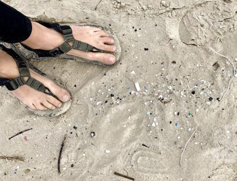 plastic free July: micro plastic on the beach