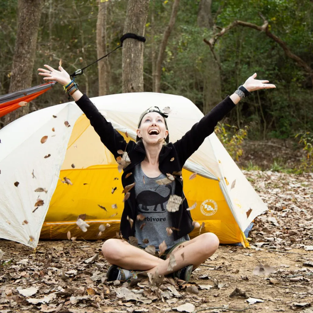 Celebrating fall with the Big Agnes Tiger Wall UL2 tent.