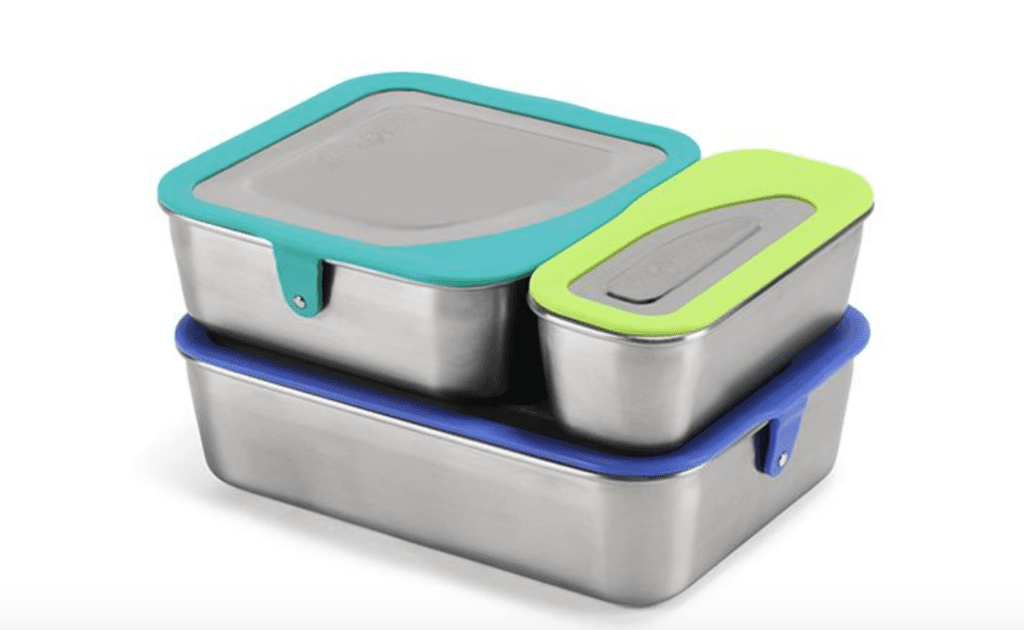 Plastic free July Klean Kanteen Food storage containers.