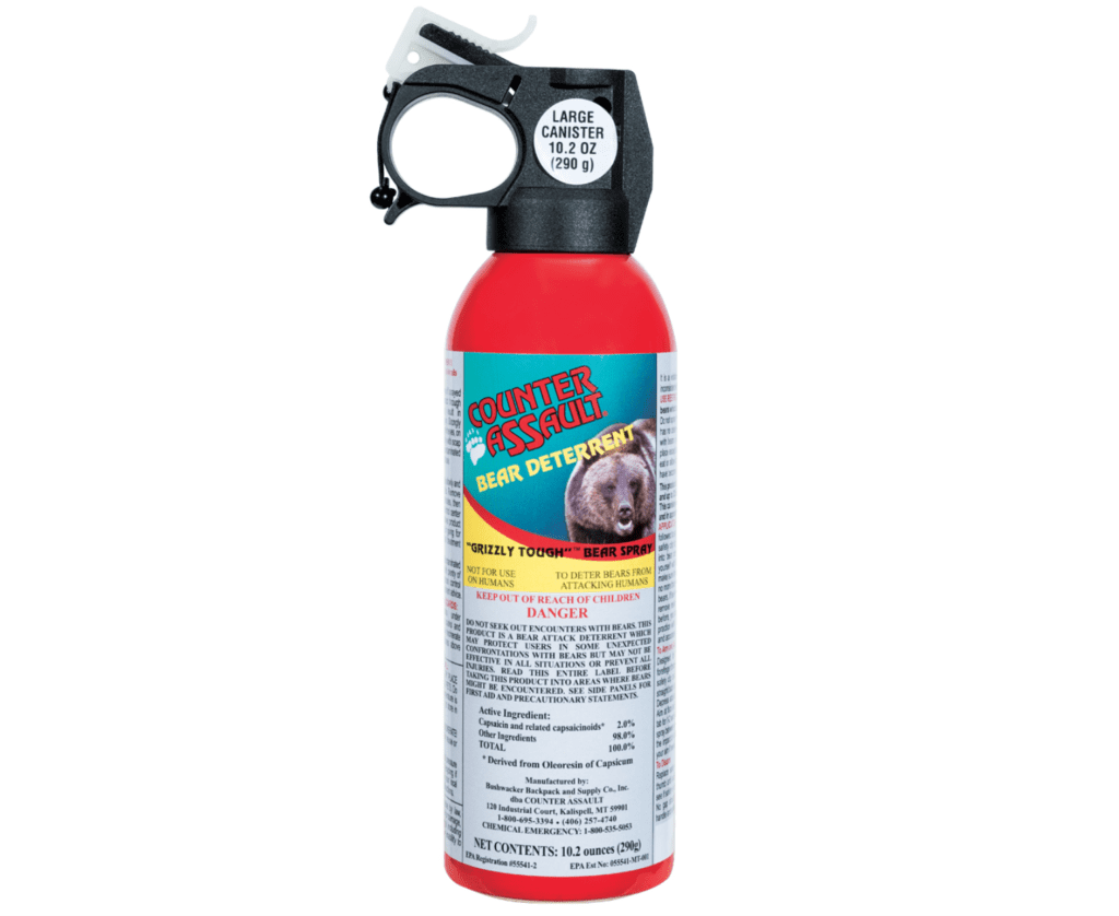 A canister of Counter Assault bear spray.
