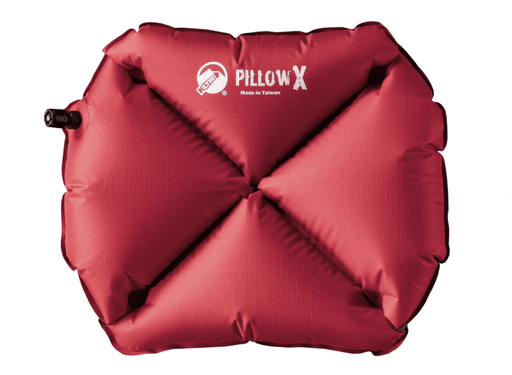 The Klymit Pillow X backpacking pillow