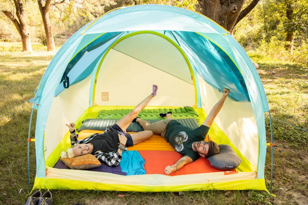 Sprawled out in the UST House Part 4 Tent.