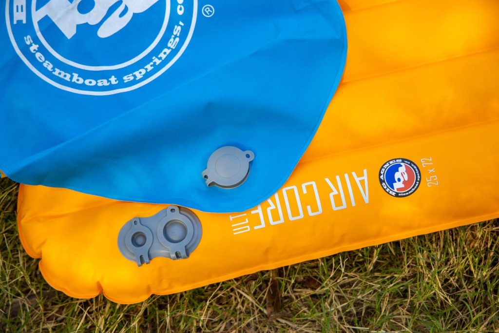 The Big Agnes Air Core Ultra with Pump Sack.