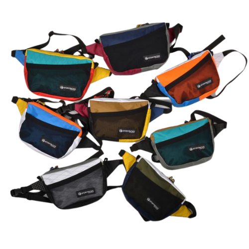 outdoorsy gifts: Multicolored Roo Fanny Pack by Atom Packs
