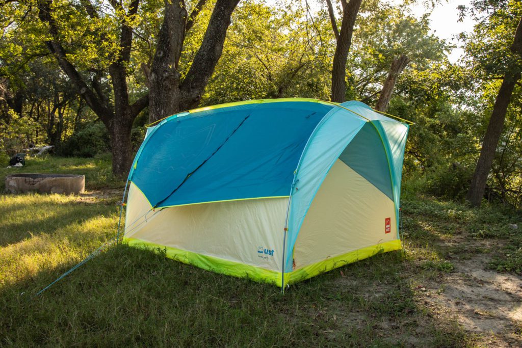 UST House Party 4 Review: A side view of the tent.