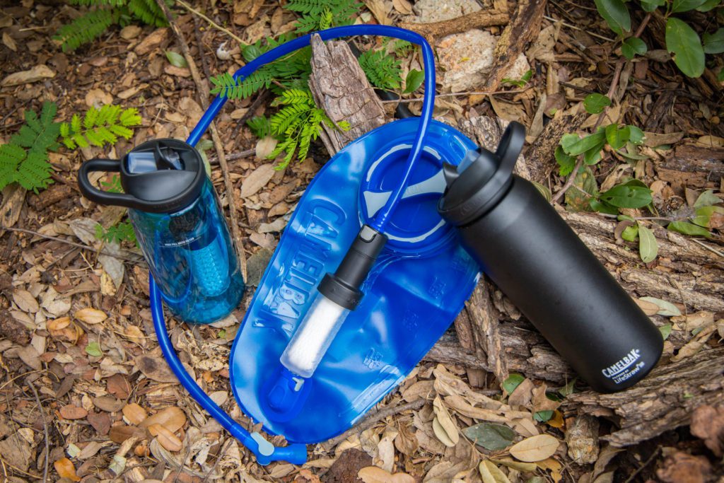 Camelbak + Lifestraw Crux 2L Hydration Reservoir with filter (and Eddy+ filtered bottles)