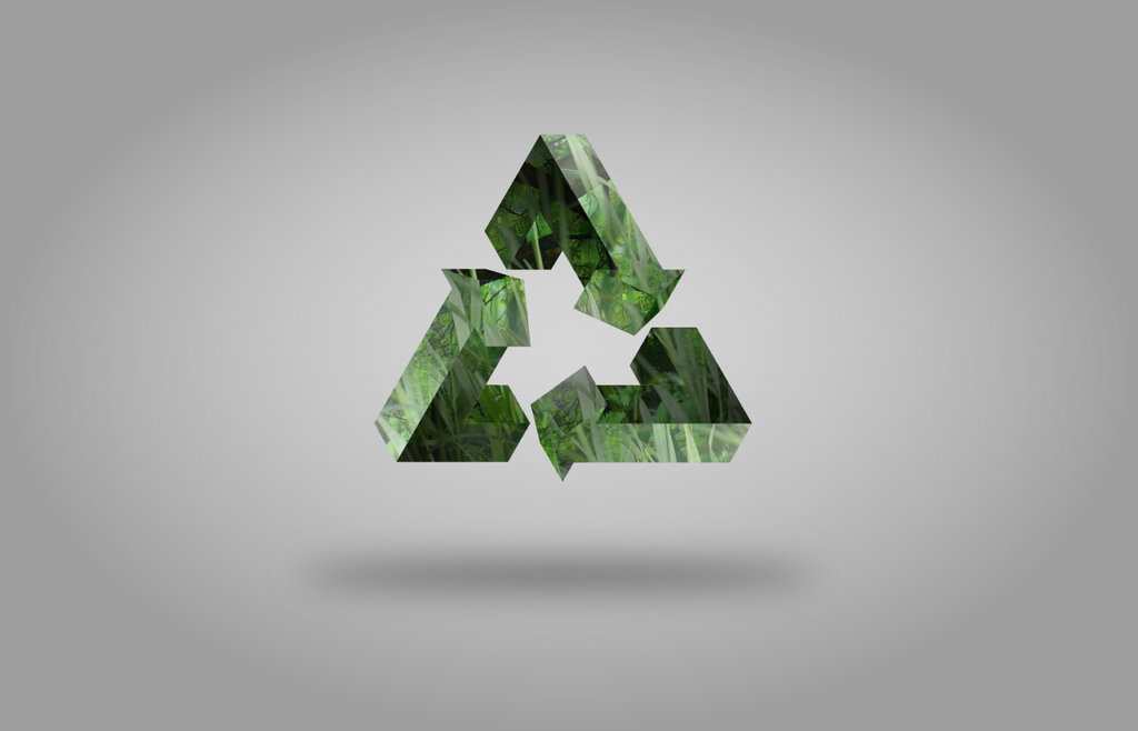 This recycle symbol represents circular manufacturing.